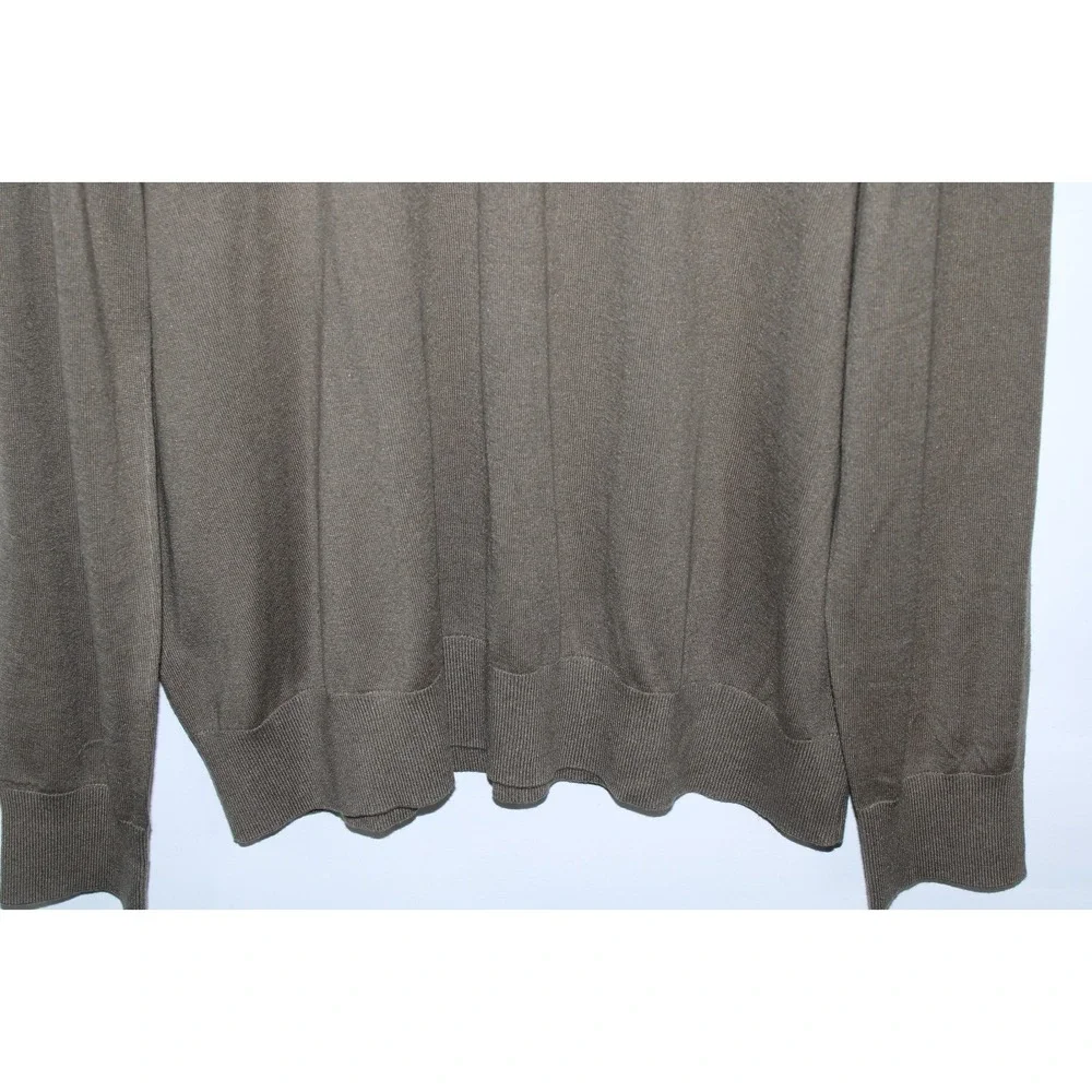 NWT Banana Republic Men's XXL Green V-Neck Luxury Blend Sweater - Picture 3 of 7